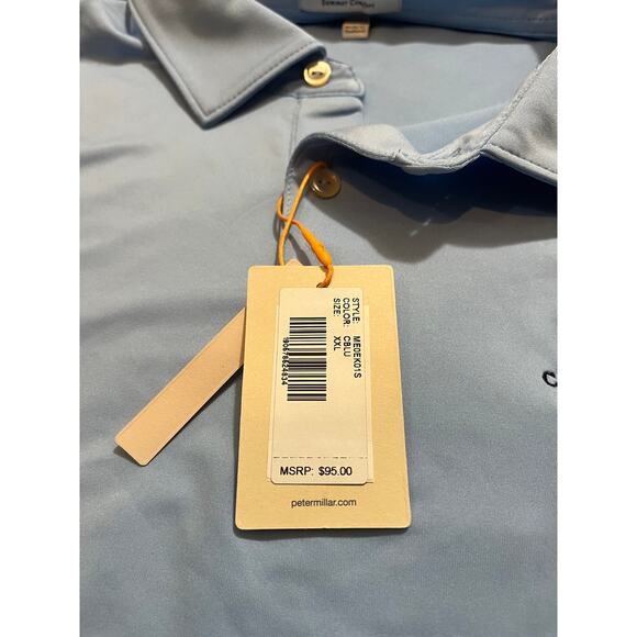 NWT Peter Millar Men's Solid Performance Jersey Polo Cradle Classics size XXL - Picture 3 of 8